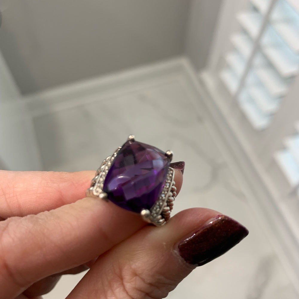 David Yurman amethyst ring - Picture 6 of 7
